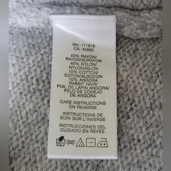 NWOT Michael Kors Gray Turtleneck Sweater, Size S - Picture 5 of 12